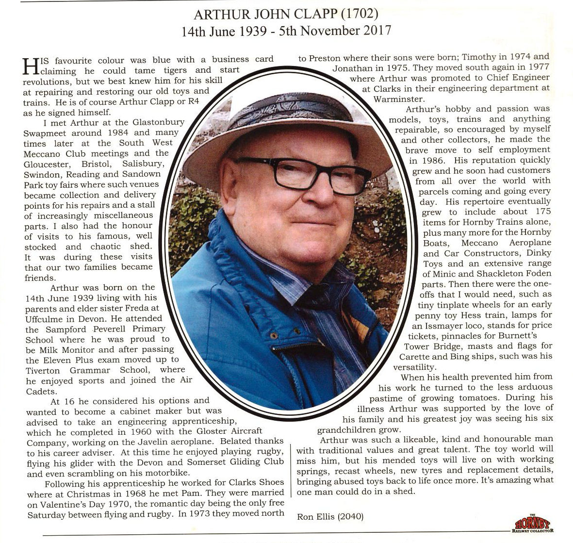 Arthur Clapp obituary
